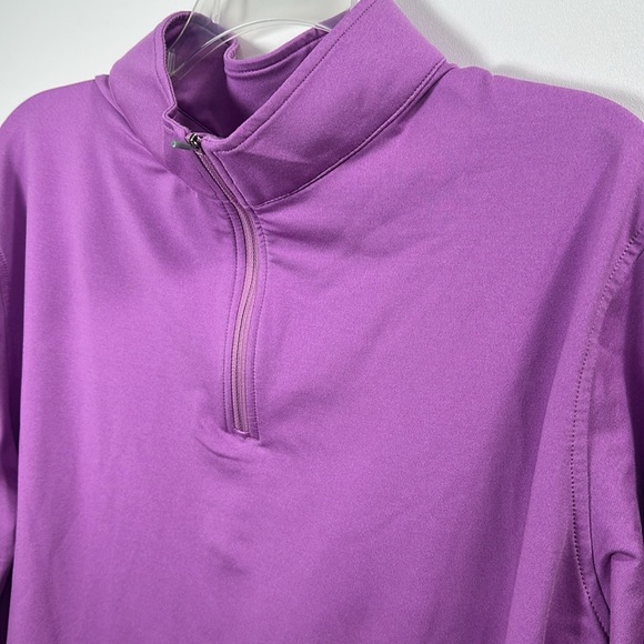 Peter Millar Purple 1/4 zip lightweight polyester jacket size XL - Picture 2 of 8